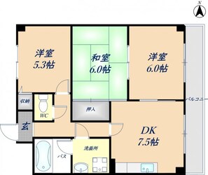 鴻池クレストの物件間取画像